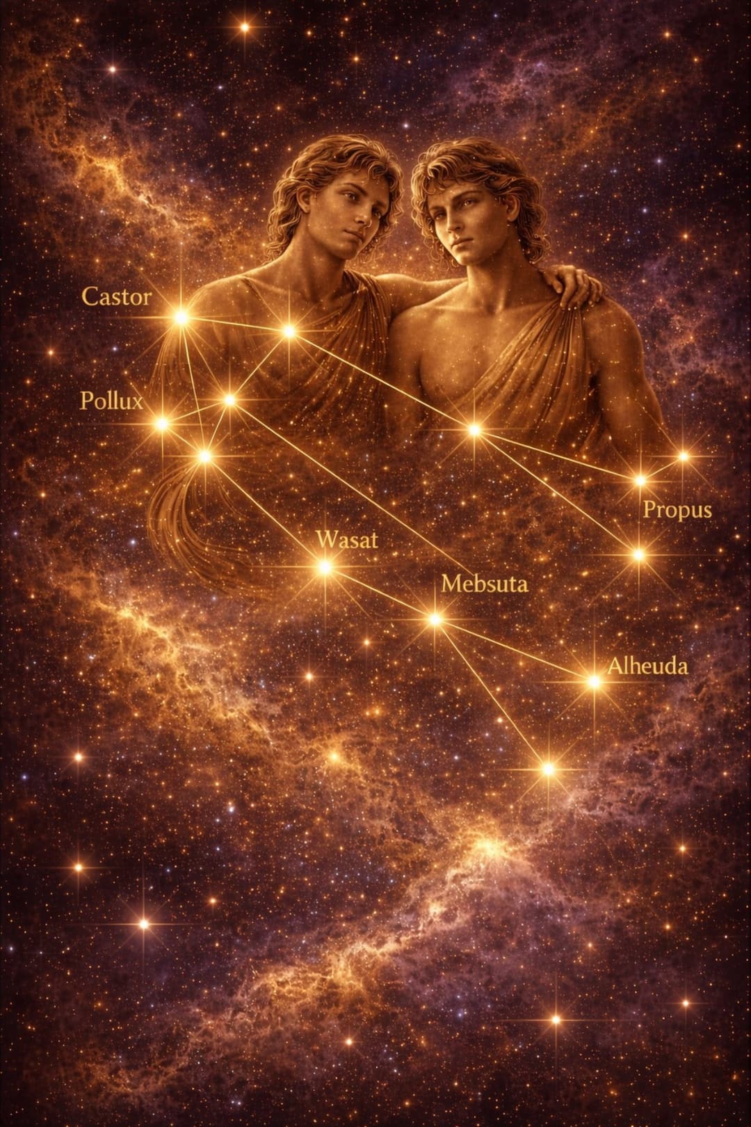 Gemini mythology illustration
